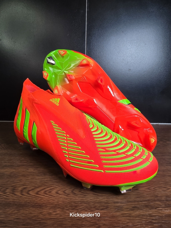 Adidas Predator Edge+ FG Game Data Pack GW1039 Solar Red Cleats Men Size 10.5 main image 4